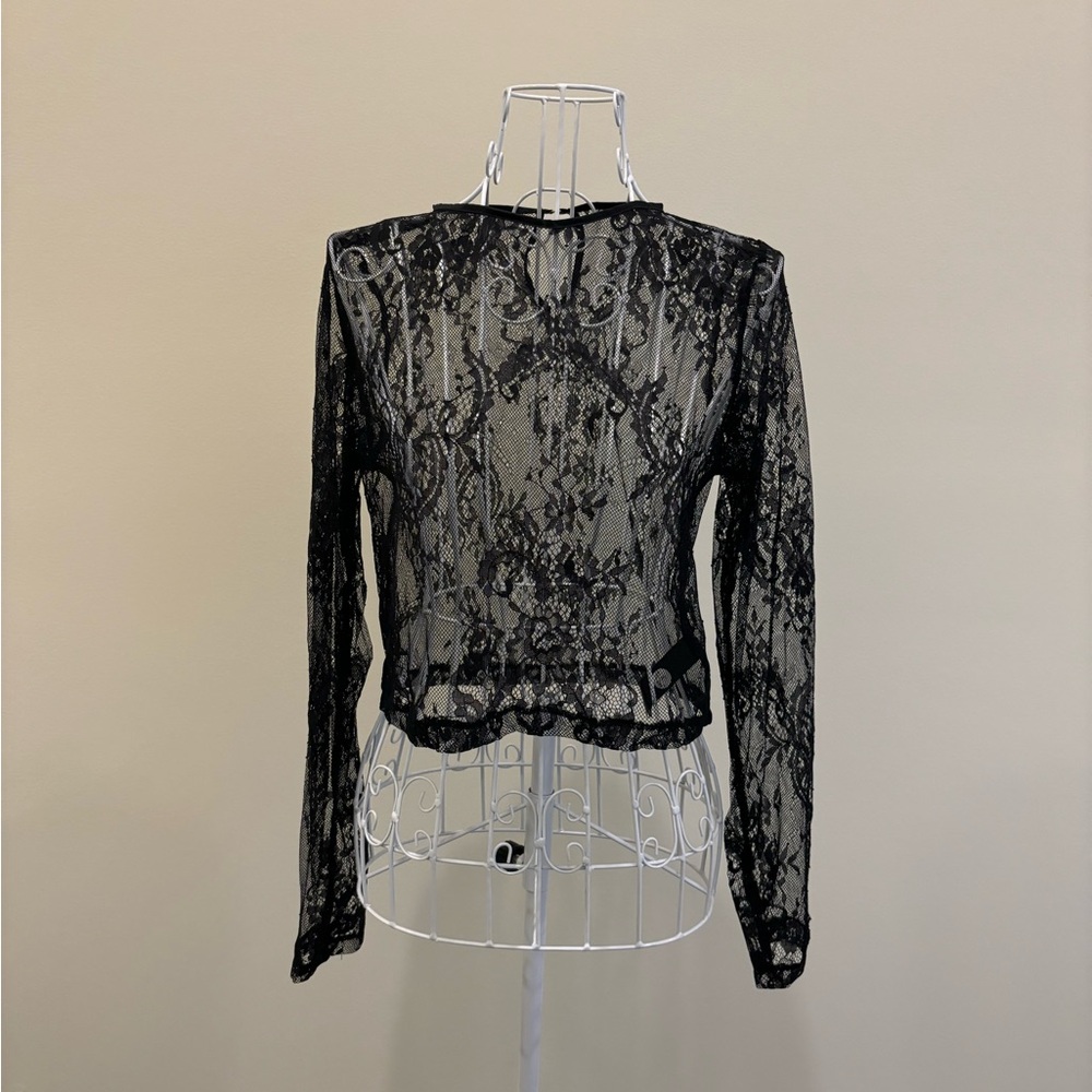 Bluebella sheer lace top; us 6 or size small